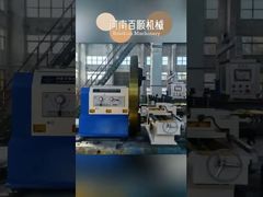 Máquina de torno frontal de mecanizado de superficies de extremos de bridas