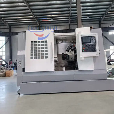 Corte de metal Automático de aleación de rueda de cama inclinada máquina de torno CNC TCK550