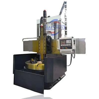 Máquina de torno vertical CNC de columna única con agujero grande aburrido