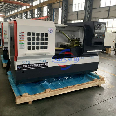 Máquina de torno de ruedas de CNC de trabajo pesado Torno automático cama plana