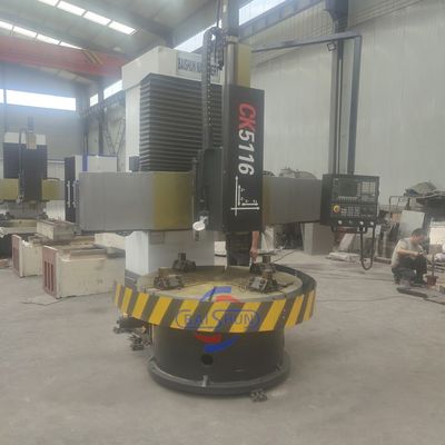Máquina de torno vertical CNC GSK CK5116 1600 mm de diámetro giratorio