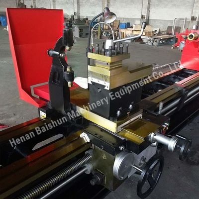 Máquina de torno de 1 metro de metal manual