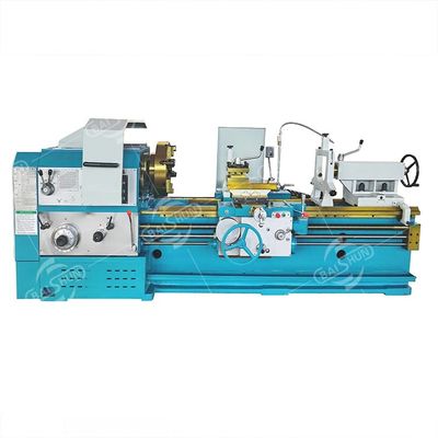 Potente máquina de corte de metales de torno de metales pesados Cw6163/Cw6263 ancho 550 mm Torno manual oscila sobre el lecho Diámetro 1000 mm