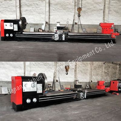 Extra gran tamaño motor de trabajo pesado torno horizontal convencional torno máquina centro de giro