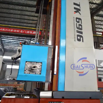 Máquina de perforación y fresado CNC de metal rígido de alta precisión horizontal blanco y azul