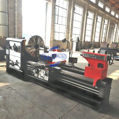 Torno manual Gran agujero del eje principal Universal Torno de metal horizontal