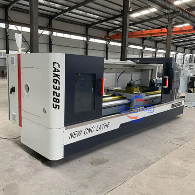 Máquina de trabajo pesado de torsión horizontal de metal de torno Cnc de cama plana