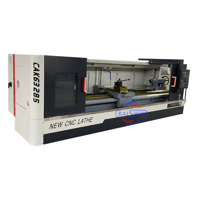 150 mm Centro de stock de cola Viaje Capacidad de mecanizado de trabajo pesado Cama plana máquina de torno CNC