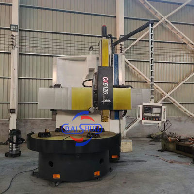 2.5 Meter Mecanizado Ck5125 Torno CNC Fanuc Torno de torreta vertical