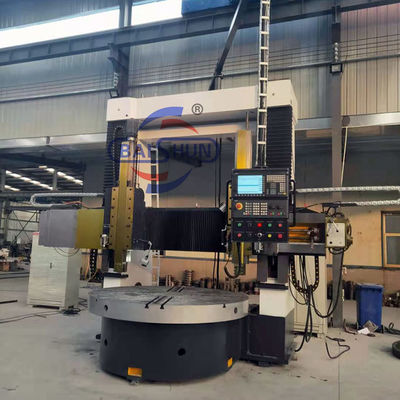 Torno vertical CNC de doble columna con huso gemelo para mecanizado de trabajo pesado y 3500 mm Max.