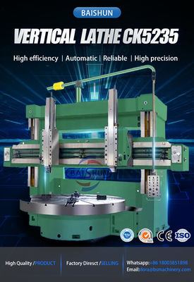 Torno Vertical CNC de Alta Resistencia con Giro de Gran Diámetro y Doble Husillo para Piezas de Energía Eólica