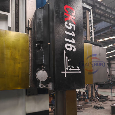 Gran viaje Cnc Máquina de torno de torreta vertical de columna única