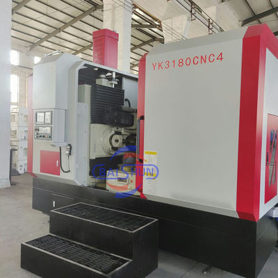 YK3180G 10 módulo CNC máquina de corte de engranajes verticales para el corte de engranajes metálicos