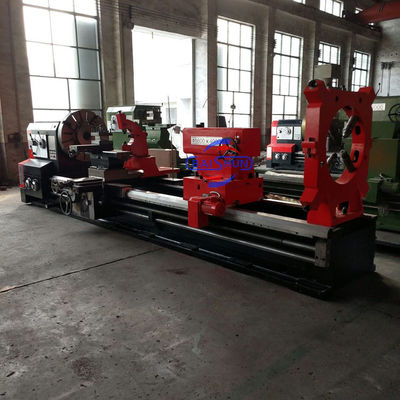 Torno horizontal de alta precisión, engranaje de trabajo de metal, rodamiento de tornos