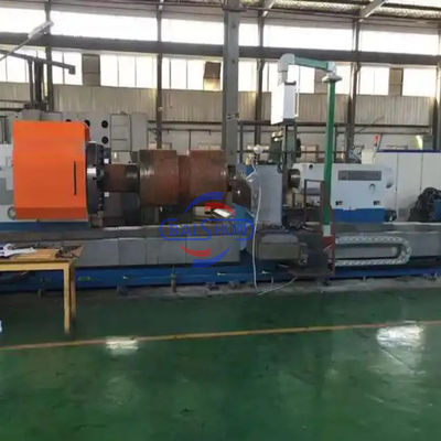 5m Torno horizontal de perforación grande CNC girando el rodillo de la máquina del torno procesamiento de rodillos