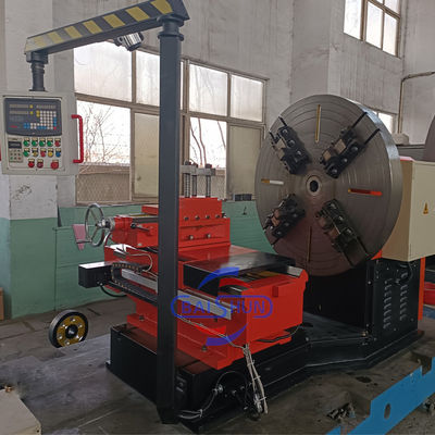 Torno CNC horizontal de gran oscilación profesional para girar frente a una brida de 3000 mm