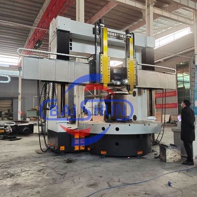 Máquina de torno vertical CNC industrial para giros de gran diámetro con eje C y estructura de doble columna