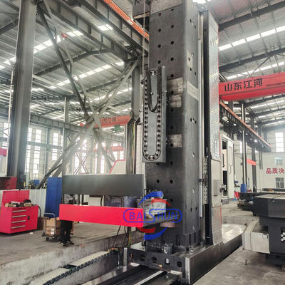 Gran huso de 5 ejes de mesa giratoria tipo suelo máquina de perforación y fresado CNC