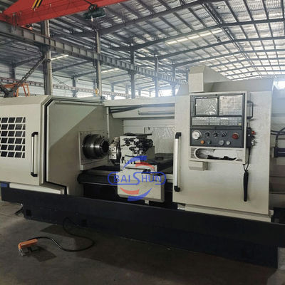 Diámetro grande QK1325 Doble Chuck 2 Ejes CNC de Piel de lecho plano Torno de roscado