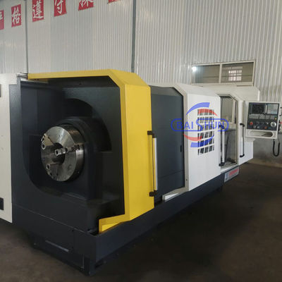 País del petróleo Gran broca de husillo cama plana Trabajo de torneado automático Siemens CNC Torno de roscado de tuberías