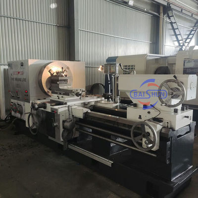 Alta precisión doble Chuck Long Pipe QK1319 Gran perforador de tubería CNC máquina de hilado de hilado