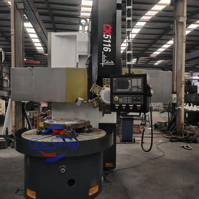 Mercado de Rusia CK5116 Torno de carrusel de columna única VTL máquina de torneado de metal CNC