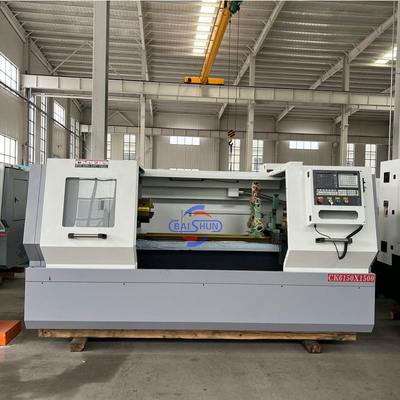 Torno de metal CK6150 económico, torno CNC de bancada plana
