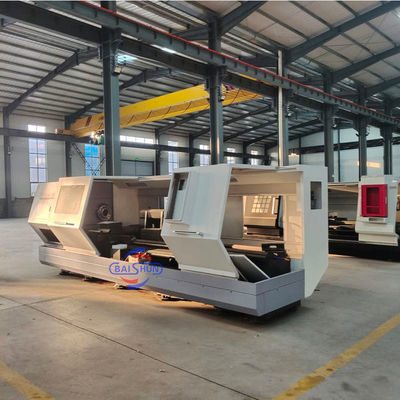 Torno CNC horizontal de 500 mm de volteo, 1500 mm para pieza de trabajo