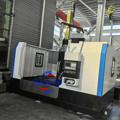 Torno CNC vertical CK5120 con diámetro máximo de torneado de 2000 mm, altura máxima de 1200 mm y tamaño de mesa de trabajo de 1800 mm