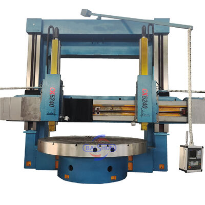 2 Ejes herramienta de mecanizado de metal CNC doble columna torno vertical gran diámetro